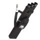 elTORO Seitenköcher MIDI mit 3 Röhren und Tasche - Farbe: schwarz