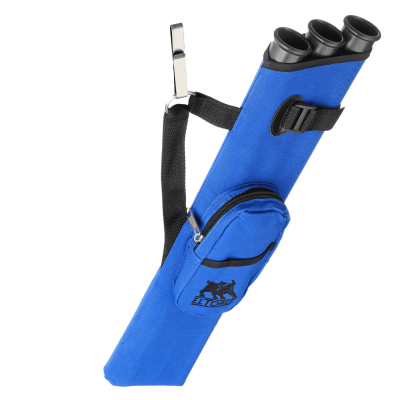 elTORO Side Quiver MIDI with 3 Tubes and Pocket - Colour: Blue