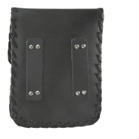 elTORO Cuir - G&uuml;rteltasche aus schwarzem Leder