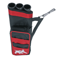 elTORO Sport&sup3; - Side Quiver with Belt Clip - Left Hand | Colour: Black/Red