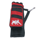 elTORO Sport³ - Seitenköcher mit Gürtelclip - Linkshand | Farbe: Schwarz/Rot