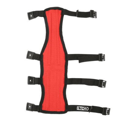 elTORO Curdora Sport - Armschutz - Rot - Größe L | Länge: 32,5cm