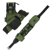 !!Tip!! elTORO Complete quiver system with belt and bags - RH - green