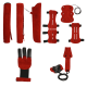 [SPECIAL] elTORO Wild Colorz - Set - Schiesshandschuh, Armschutz, Köcher & Spannschnur | Farbe: Rot