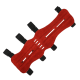 [SPECIAL] elTORO Wild Colorz - Set - Schiesshandschuh, Armschutz, Köcher & Spannschnur | Farbe: Rot