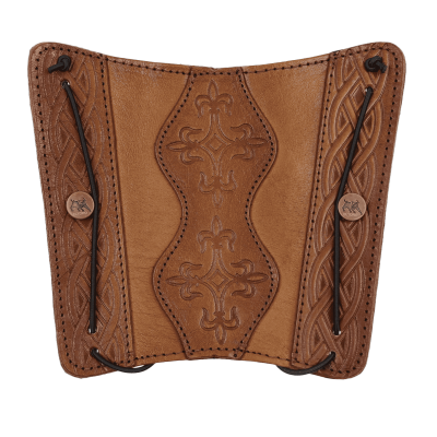 ElToro Prime Brea Armschutz Leder - Handgefertigt Für Bogenschießen 19x18cm