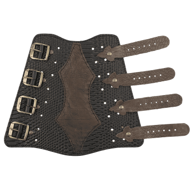 elTORO Armschutz Leder mit Schnallen