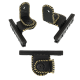 elTORO Anbauköcher - verschiedene Farben Limb screws Black & Black