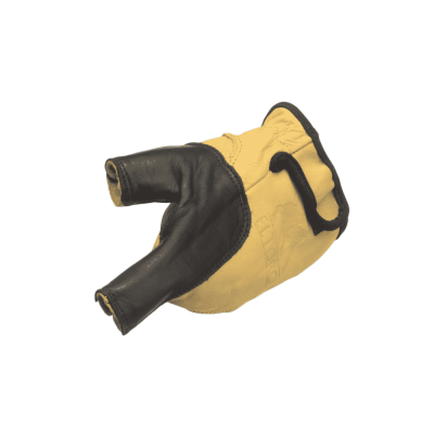 elTORO Bogenhandschuh schwarz-gelb für die linke Hand