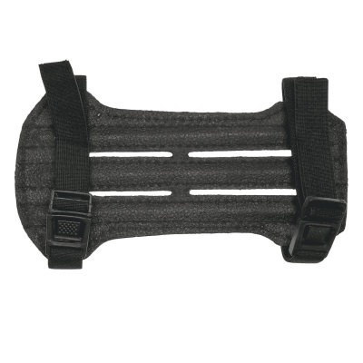 elTORO Traditioneller Armschutz Kurz aus Leder - Glattleder dunkel