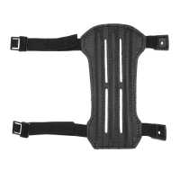 elTORO Traditioneller Armschutz Kurz aus Leder - Glattleder dunkel