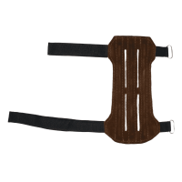 elTORO Traditioneller Armschutz Kurz aus Leder - Wildleder hell