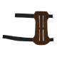 elTORO Traditioneller Armschutz Kurz aus Leder - Wildleder hell