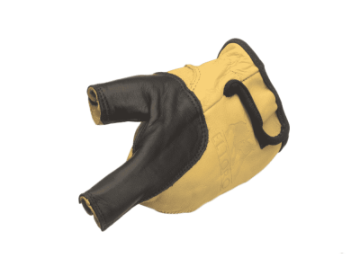 elTORO Bogenhandschuh schwarz-gelb für die linke Hand - Größe XS