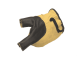 elTORO Bogenhandschuh schwarz-gelb für die linke Hand - Größe S