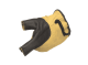 elTORO Bogenhandschuh schwarz-gelb für die linke Hand - Größe XL