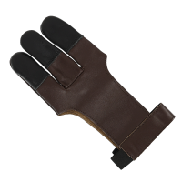 elTORO Traditional Shooting Glove Tradition - Brown-Black - Size S