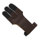 elTORO Traditional Shooting Glove Tradition - Brown-Black - Size XL