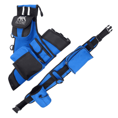 !!TIP!! elTORO Complete Quiver System with Belt and Bags - RH - Blue