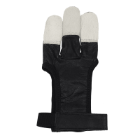 elTORO Hair Glove Black and White - Shooting Glove - XL